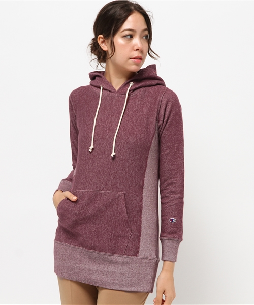 Champion（チャンピオン）の「ウィメンズ チャンピオン リバースウィーブ パーカー Champion WMNS RW HOODED SWEATSHIRT CW-G104（パーカー・レディース・ホワイト/グレー/バーガンディー/ブルー/ネイビー・MEDIUM/LARGE）」の5枚目の写真