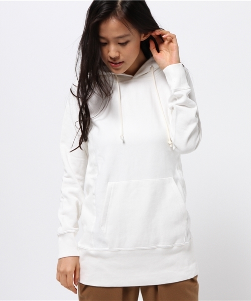 Champion（チャンピオン）の「ウィメンズ チャンピオン リバースウィーブ パーカー Champion WMNS RW HOODED SWEATSHIRT CW-G104（パーカー・レディース・ホワイト/グレー/バーガンディー/ブルー/ネイビー・MEDIUM/LARGE）」の2枚目の写真