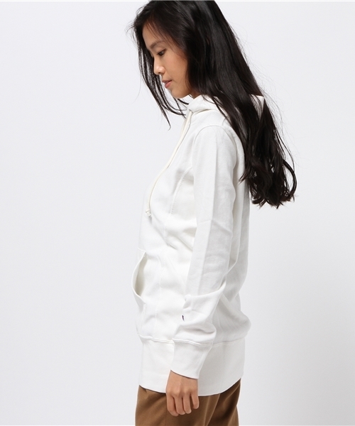 Champion（チャンピオン）の「ウィメンズ チャンピオン リバースウィーブ パーカー Champion WMNS RW HOODED SWEATSHIRT CW-G104（パーカー・レディース・ホワイト/グレー/バーガンディー/ブルー/ネイビー・MEDIUM/LARGE）」の8枚目の写真