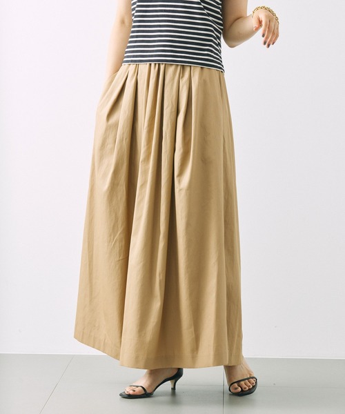 BABYLONE（バビロン）の「サイドスリットギャザースカート（スカート・レディース・オフホワイト/ベージュ・34inch/36inch）」の22枚目の写真