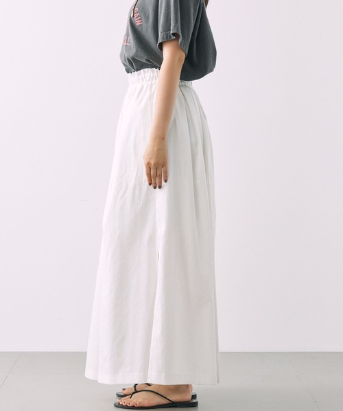 BABYLONE（バビロン）の「サイドスリットギャザースカート（スカート・レディース・オフホワイト/ベージュ・34inch/36inch）」の17枚目の写真