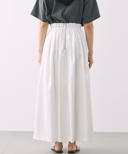 BABYLONE（バビロン）の「サイドスリットギャザースカート（スカート・レディース・オフホワイト/ベージュ・34inch/36inch）」の16枚目の写真