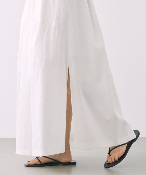 BABYLONE（バビロン）の「サイドスリットギャザースカート（スカート・レディース・オフホワイト/ベージュ・34inch/36inch）」の12枚目の写真