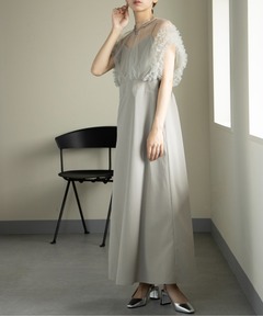 BUMPY GATHER FLARE DRESS（ワンピース）｜Ameri（アメリ）の
