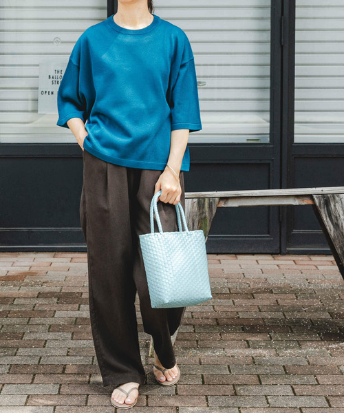 FORK&SPOON（フォークアンドスプーン）の「FORK&SPOON　ピーチスキンイージーパンツ（その他パンツ・レディース・ブラック/ブラウン・1/2）」の21枚目の写真