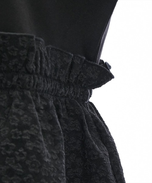 clear（クリア）の「アシンメトリーペプラムカットソートップス［体型カバー 骨格ナチュラル 大人 カジュアル］≪再入荷≫（Tシャツ/カットソー・レディース・オフホワイト/ブラック・F）」の13枚目の写真