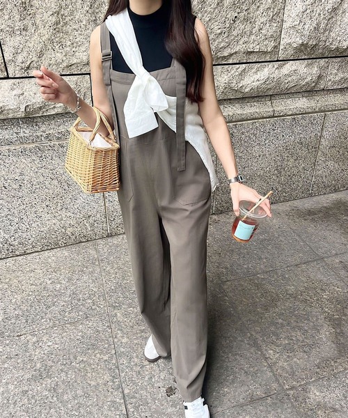 KOBE LETTUCE（コウベレタス）の「ベイカーサロペット（サロペット/オーバーオール・レディース・チャコール/ブラウン/ブラック/アイボリー系・M/PM）」の3枚目の写真