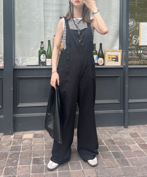 KOBE LETTUCE（コウベレタス）の「ベイカーサロペット（サロペット/オーバーオール・レディース・チャコール/ブラウン/ブラック/アイボリー系・M/PM）」の21枚目の写真