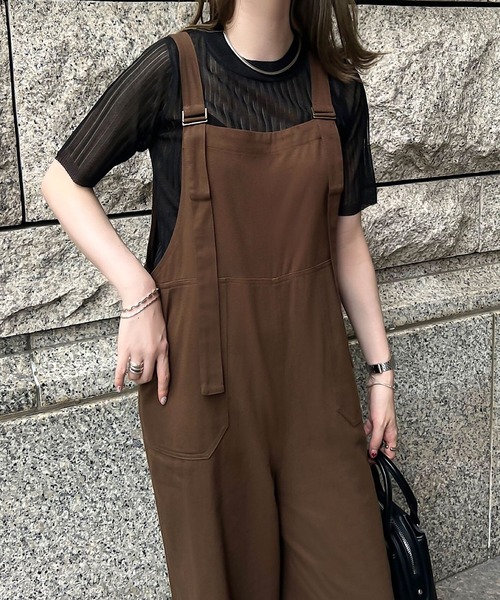 KOBE LETTUCE（コウベレタス）の「ベイカーサロペット（サロペット/オーバーオール・レディース・チャコール/ブラウン/ブラック/アイボリー系・M/PM）」の10枚目の写真