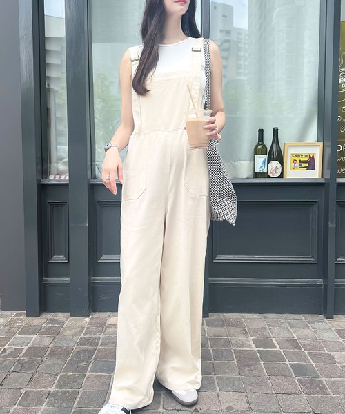 KOBE LETTUCE（コウベレタス）の「ベイカーサロペット（サロペット/オーバーオール・レディース・チャコール/ブラウン/ブラック/アイボリー系・M/PM）」の12枚目の写真