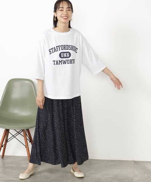 FOUND GOOD（ファウンドグッド）の「BIGプリントTEE/7S（Tシャツ/カットソー・レディース・グレー系8/アイボリー/グレー系5/ホワイト系5/レッド系8・L/M/S）」の6枚目の写真