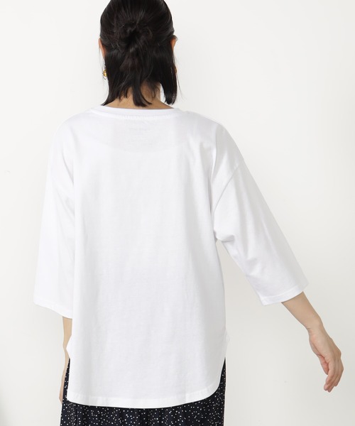 FOUND GOOD（ファウンドグッド）の「BIGプリントTEE/7S（Tシャツ/カットソー・レディース・グレー系8/アイボリー/グレー系5/ホワイト系5/レッド系8・L/M/S）」の7枚目の写真