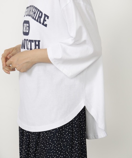 FOUND GOOD（ファウンドグッド）の「BIGプリントTEE/7S（Tシャツ/カットソー・レディース・グレー系8/アイボリー/グレー系5/ホワイト系5/レッド系8・L/M/S）」の8枚目の写真