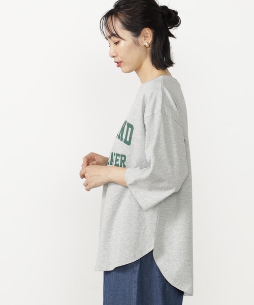 FOUND GOOD（ファウンドグッド）の「BIGプリントTEE/7S（Tシャツ/カットソー・レディース・グレー系8/アイボリー/グレー系5/ホワイト系5/レッド系8・L/M/S）」の10枚目の写真