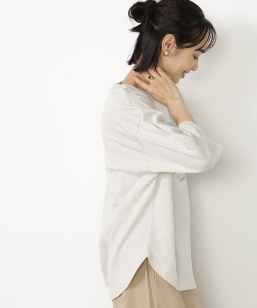 FOUND GOOD（ファウンドグッド）の「BIGプリントTEE/7S（Tシャツ/カットソー・レディース・グレー系8/アイボリー/グレー系5/ホワイト系5/レッド系8・L/M/S）」の19枚目の写真