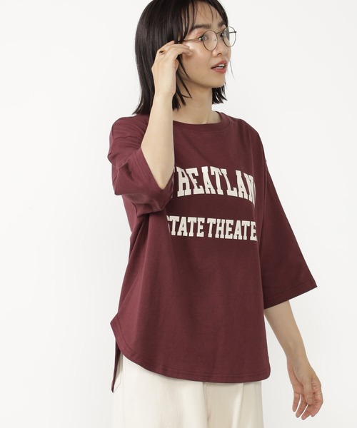 FOUND GOOD（ファウンドグッド）の「BIGプリントTEE/7S（Tシャツ/カットソー・レディース・グレー系8/アイボリー/グレー系5/ホワイト系5/レッド系8・L/M/S）」の22枚目の写真