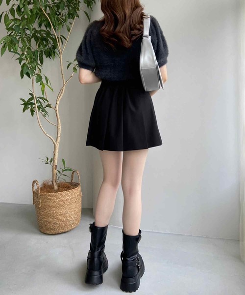 one after another NICE CLAUP（ワンアフターアナザーナイスクラップ）の「チョーカーセットフェザーニット（ニット/セーター・レディース・チャコール/オフホワイト/モカ/ピンク・FREE）」の22枚目の写真