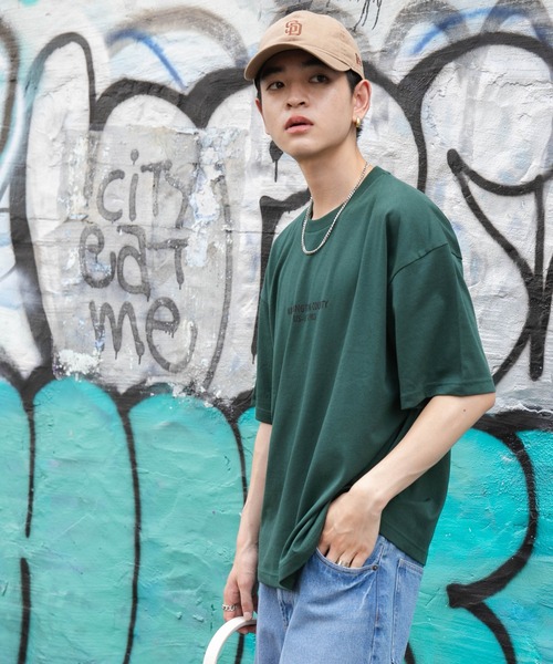 WEGO（ウィゴー）の「WEGO/アクセ付きグラフィックアンサンブルT（アンサンブル・メンズ・ブラック/ベージュ/グリーン・LARGE/MEDIUM）」の8枚目の写真