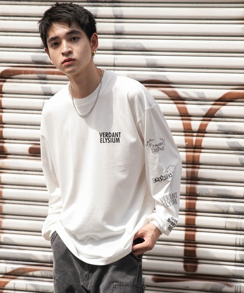 WEGO（ウィゴー）の「WEGO/アクセ付きグラフィックアンサンブルT（アンサンブル・メンズ・ブラック/ベージュ/グリーン・LARGE/MEDIUM）」の16枚目の写真