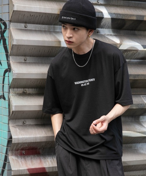 WEGO（ウィゴー）の「WEGO/アクセ付きグラフィックアンサンブルT（アンサンブル・メンズ・ブラック/ベージュ/グリーン・LARGE/MEDIUM）」の21枚目の写真