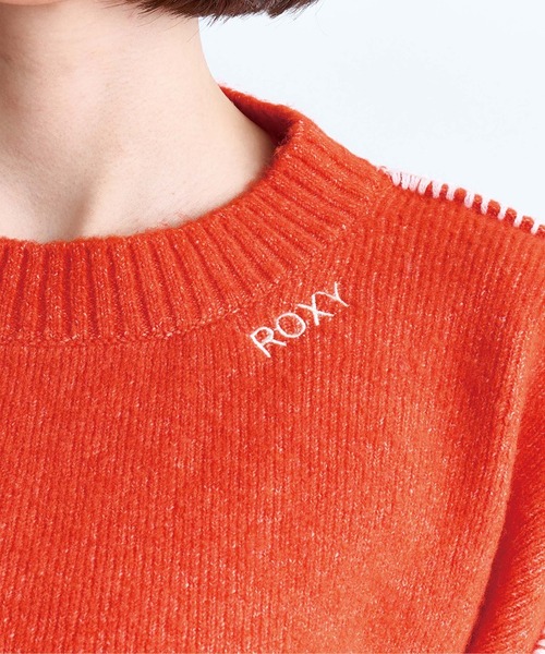 ROXY（ロキシー）の「CANDY COTTON/ロキシーボリュームスリーブニット・セーター（ニット/セーター・レディース・ブラック/オレンジ/ホワイト・MEDIUM/LARGE/SMALL）」の8枚目の写真