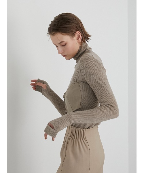 LA PEAU DE GEM（ラポドゥジェム）の「【LA PEAU DE GEM】ドッキングビスチェ（ベスト・レディース・グレー/ベージュ・FREE）」の12枚目の写真