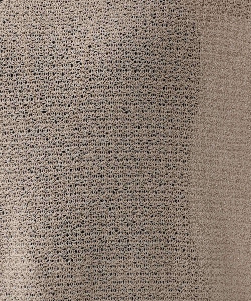 Elura（エルーラ）の「透かし編みゆるニット/133662（ニット/セーター・レディース・ライトベージュ/チャコールグレー/イエロー・FREE）」の6枚目の写真