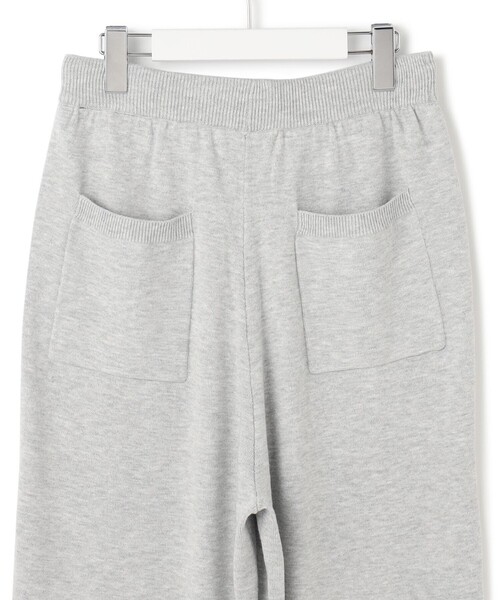 J.PRESS YORK STREET(ジェイプレスヨークストリート)の「【WOMEN】ANTI PILLING WOOL ニットワイドパンツ(その他パンツ・レディース・ブラック系/ライトグレー系/ダルブルー系・F)」の6枚目の写真