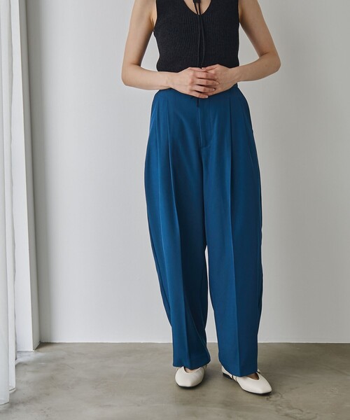 RONEL(ロネル)の「カーブパンツ(その他パンツ・レディース・ブラック/ベージュ/オフホワイト/ターコイズブルー・S/M/L)」の5枚目の写真