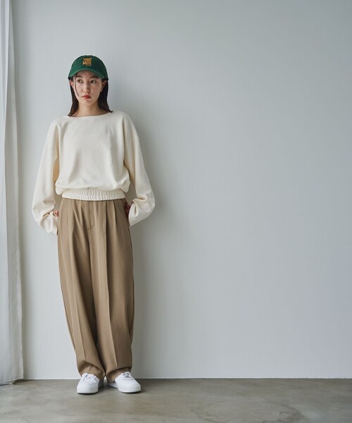 RONEL(ロネル)の「カーブパンツ(その他パンツ・レディース・ブラック/ベージュ/オフホワイト/ターコイズブルー・S/M/L)」の17枚目の写真