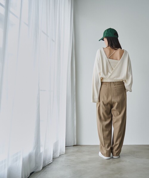 RONEL(ロネル)の「カーブパンツ(その他パンツ・レディース・ブラック/ベージュ/オフホワイト/ターコイズブルー・S/M/L)」の19枚目の写真