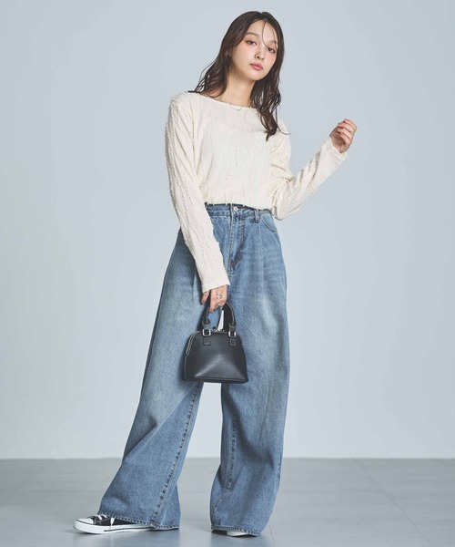 INGNI（イング）の「デニムタックバギーパンツ（デニムパンツ）」 - WEAR