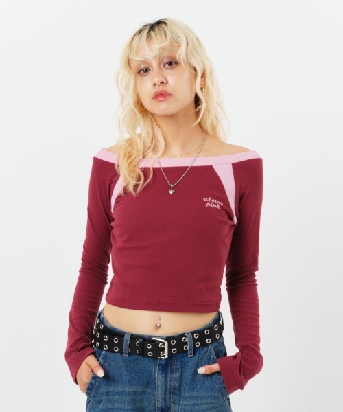 【セール】atmos pink Little Ladies Like Top / アトモス ピンク リトル レディース ライク トップ（Tシャツ/カットソー）｜atmos pink（アトモスピンク）