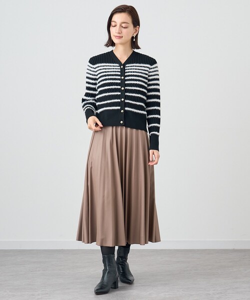 ANAYI（アナイ）の「フェザーボーダー カーディガン（カーディガン