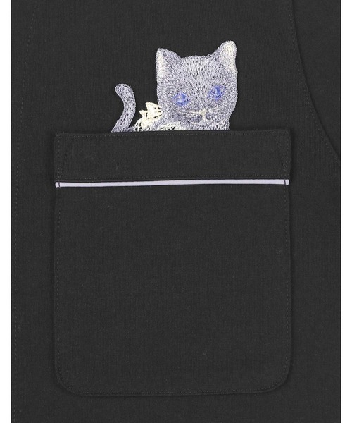 une nana cool(ウンナナクール)の「【綿100%】 魔女の猫パジャマ(ルームウェア/パジャマ・レディース・オレンジ/ホワイト/ブラック/グレー・M/L)」の6枚目の写真