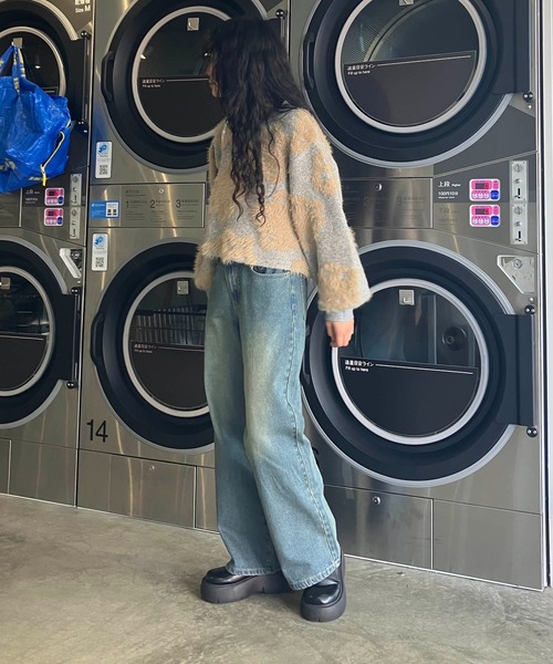 AS KNOW AS plus（アズノゥアズプラス）の「◇フェザージャガードニットプルオーバー（ニット/セーター・レディース・グレー系/アイボリー系/ブルー系/ライトグレー系1/アイボリー系1・FREE）」の13枚目の写真