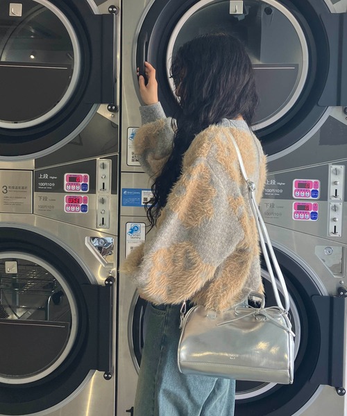 AS KNOW AS plus（アズノゥアズプラス）の「◇フェザージャガードニットプルオーバー（ニット/セーター・レディース・グレー系/アイボリー系/ブルー系/ライトグレー系1/アイボリー系1・FREE）」の9枚目の写真