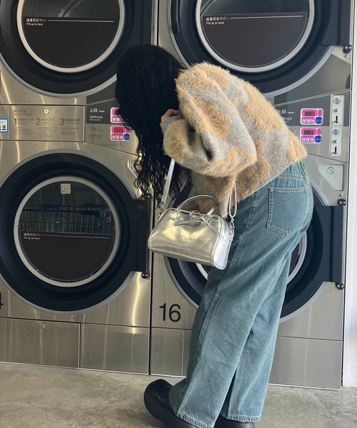 AS KNOW AS plus（アズノゥアズプラス）の「◇フェザージャガードニットプルオーバー（ニット/セーター・レディース・グレー系/アイボリー系/ブルー系/ライトグレー系1/アイボリー系1・FREE）」の12枚目の写真