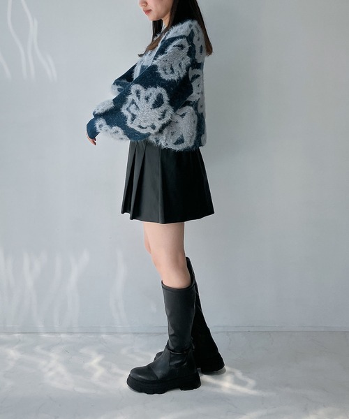 AS KNOW AS plus（アズノゥアズプラス）の「◇フェザージャガードニットプルオーバー（ニット/セーター・レディース・グレー系/アイボリー系/ブルー系/ライトグレー系1/アイボリー系1・FREE）」の19枚目の写真