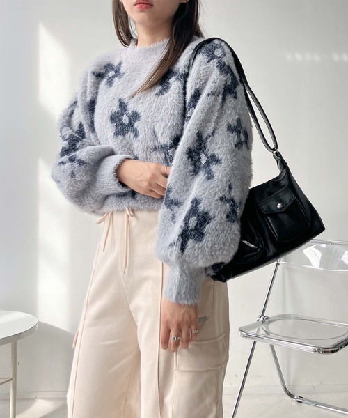 セール】◇フェザージャガードニットプルオーバー（ニット