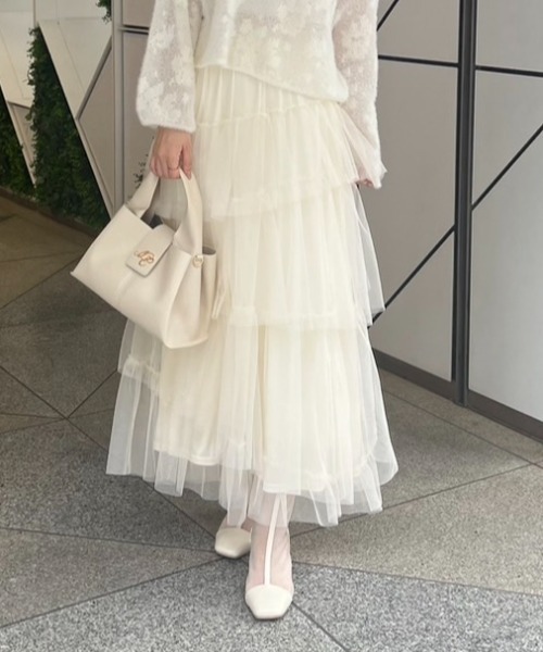 セール】チュールロングスカート（スカート）｜one after another NICE