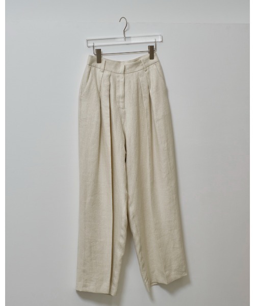 セール】Tuck Linen Trousers（その他パンツ）｜TODAYFUL