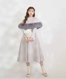 【美品】LADYM ラディム エコファー ワンピース 美品】LADYM ラディム エコファー ワンピース