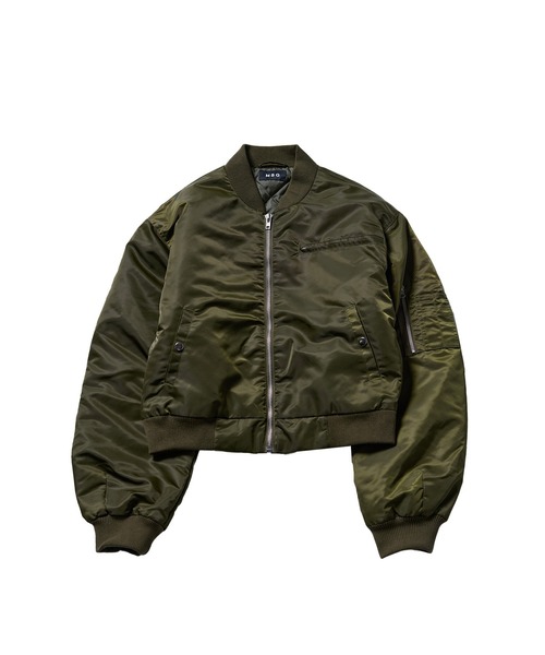 ショート丈ナイロン/合皮中綿MA-1【UNISEX】（MA-1）｜MSG