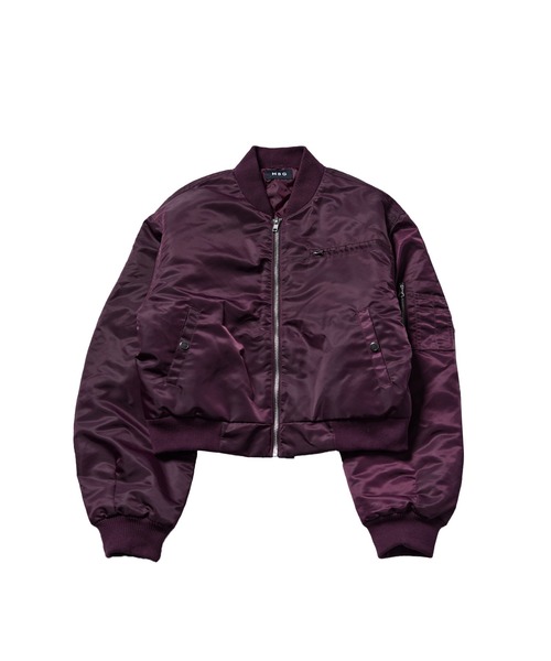 ショート丈ナイロン/合皮中綿MA-1【UNISEX】（MA-1）｜MSG