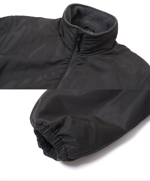 jiggys shop（ジギーズショップ）の「2WAY 袖取り外し スタンドカラー パデット中綿 ブルゾン（ブルゾン・メンズ・ブラック/ライトカーキ・MEDIUM/LARGE/X-LARGE）」の14枚目の写真