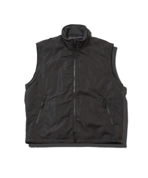 jiggys shop（ジギーズショップ）の「2WAY 袖取り外し スタンドカラー パデット中綿 ブルゾン（ブルゾン・メンズ・ブラック/ライトカーキ・MEDIUM/LARGE/X-LARGE）」の4枚目の写真