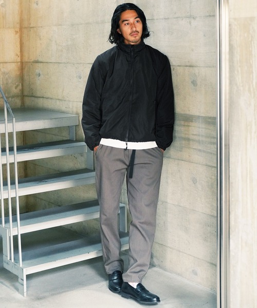 jiggys shop（ジギーズショップ）の「2WAY 袖取り外し スタンドカラー パデット中綿 ブルゾン（ブルゾン・メンズ・ブラック/ライトカーキ・MEDIUM/LARGE/X-LARGE）」の17枚目の写真