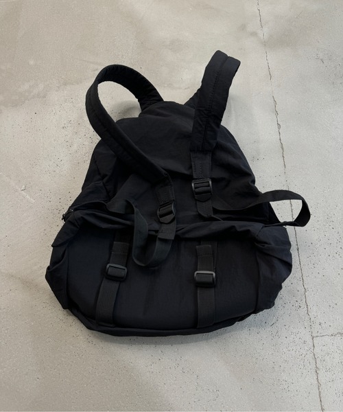 sedacle（セダクル）の「ナイロンナップサック（バックパック/リュック・メンズ・アイボリー/ブラック・FREE）」の12枚目の写真