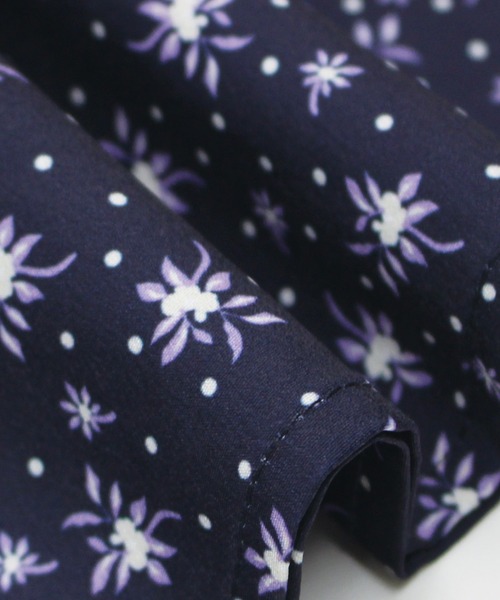 LAVEANGE（ラビアンジェ）の「花柄プリントセミフレアスカート（スカート・レディース・ブラック/ネイビー・4L/3L/LL/M）」の14枚目の写真